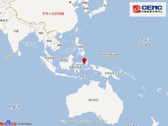 印尼马鲁古海北部发生5.2级地震 震源深度50千米