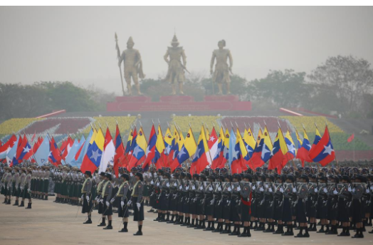 缅甸举行建军节阅兵庆典仪式 再次承诺将重新举行大选