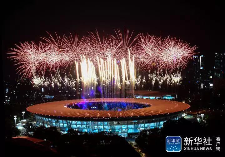 2018雅加达亚运会举行开幕式 一起为中国健儿