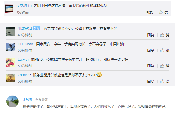 网民评论中国gdp增长_外媒预测2018GDP排名,外国网友却认为中国是最大经济体,什么情况(2)