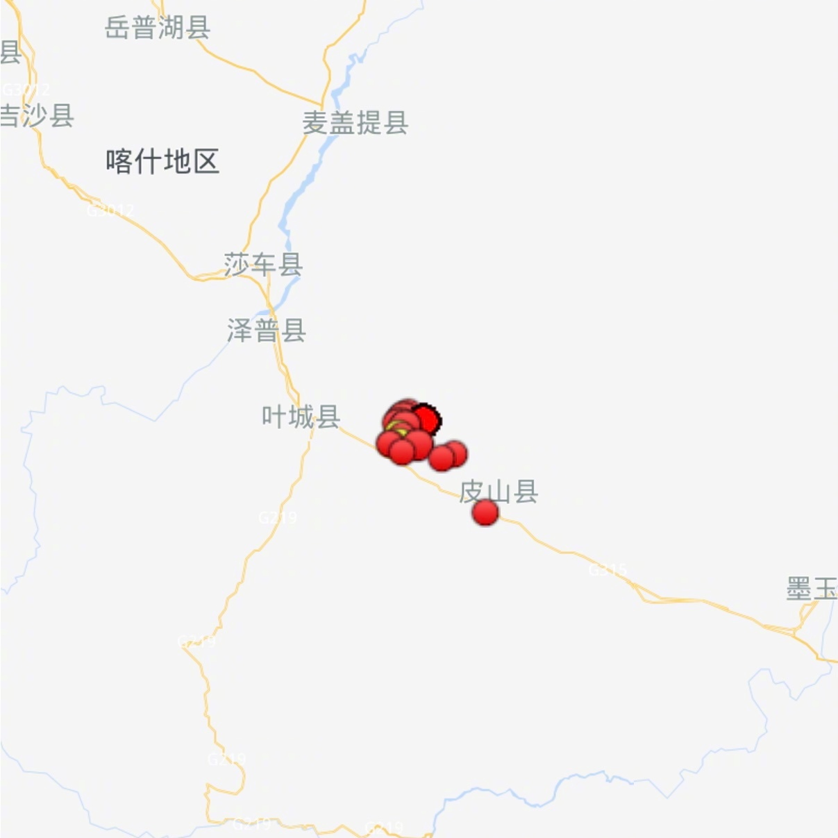 和田地区皮山县地图图片