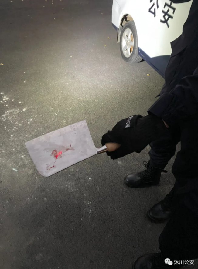 男子当街拿菜刀欲砍妻 被红衣女子空手夺白刃!她的身份曝光