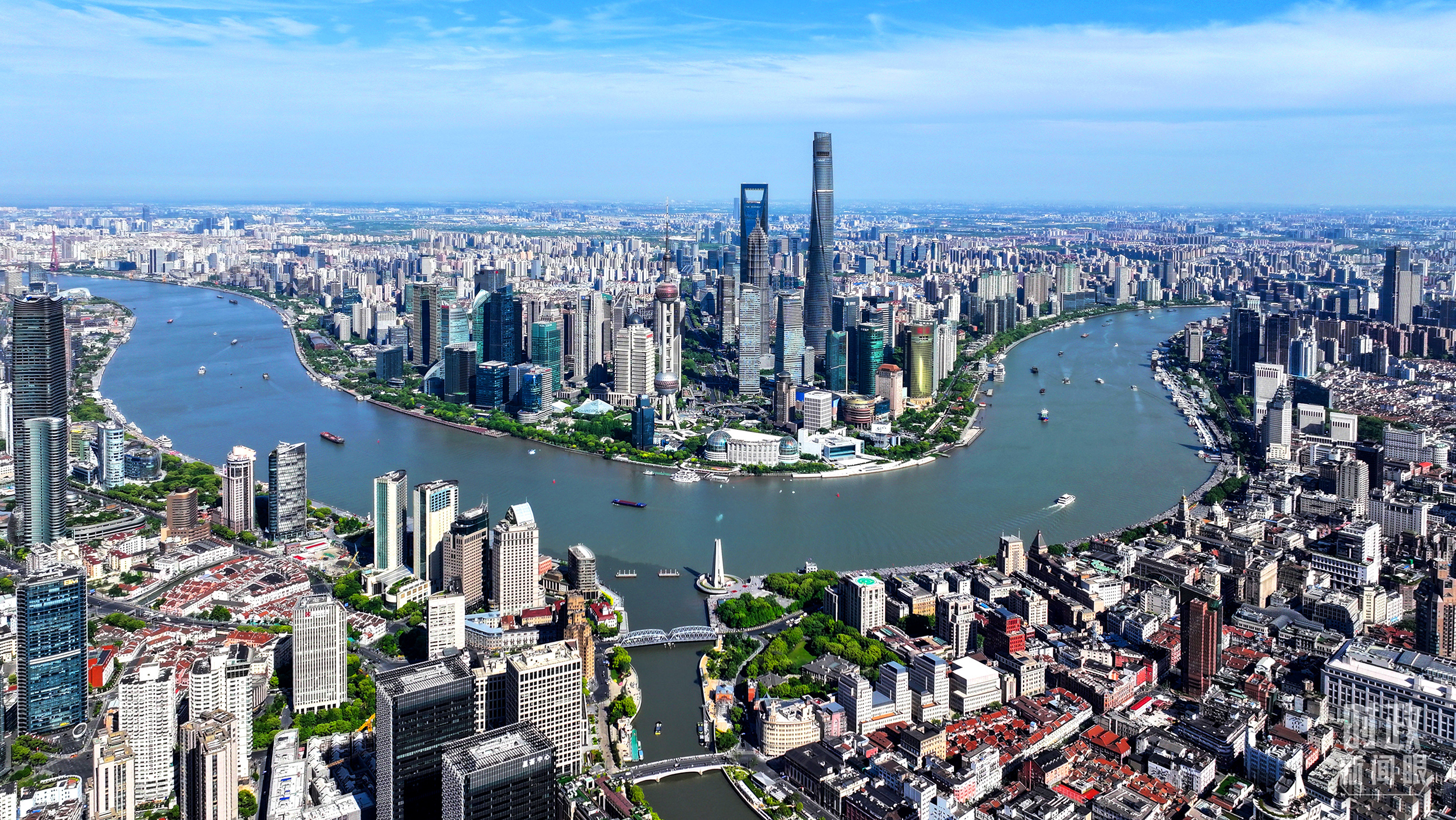 △上海外滩。(总台央视记者范凯拍摄)