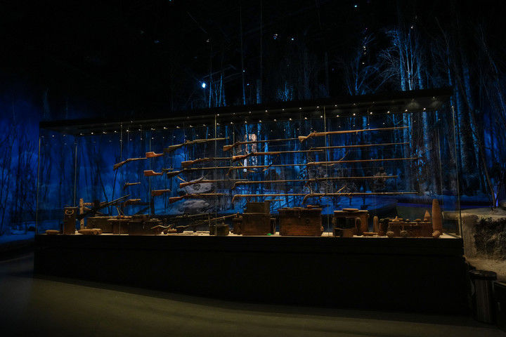 这是沈阳“九·一八”历史博物馆内东北抗联的相关展区一角。新华社记者 潘昱龙 摄