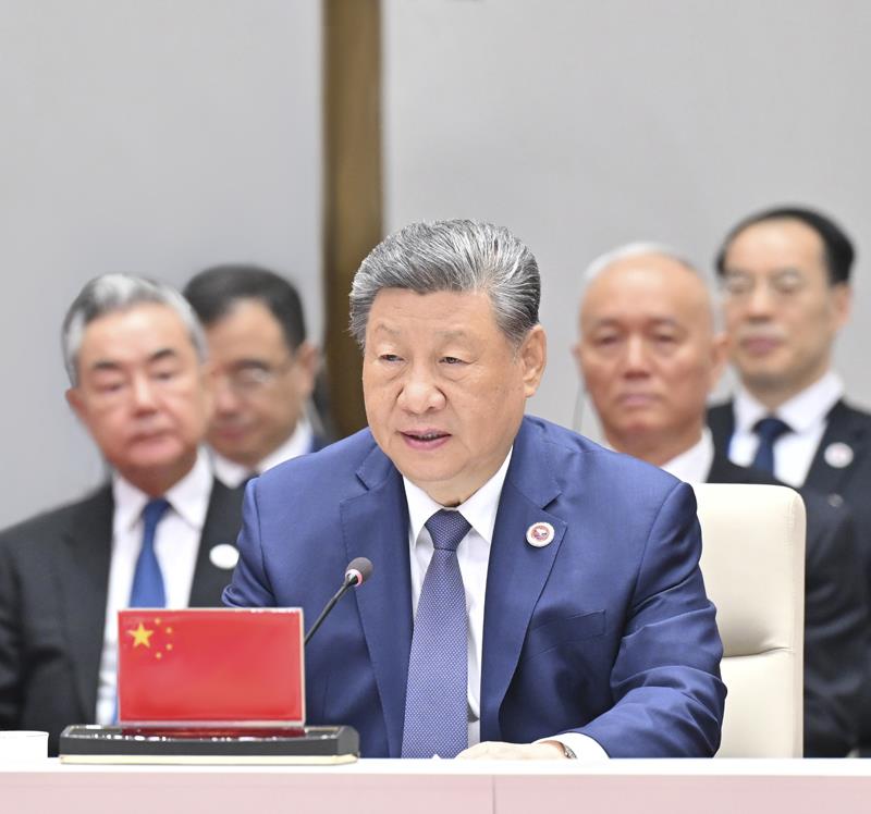 △2026年9月1日,习近平主席出席上海合作组织成员国元首理事会第二十六次会议并发表题为《推动上海合作组织实现更高质量发展》的重要讲话。