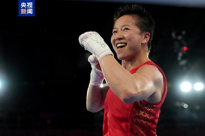 △巴黎奥运会拳击女子50公斤级决赛,吴愉夺冠。
